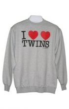 I Heart Twins Mens Sweatshirt