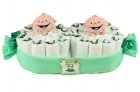 Twin Peas Diaper Cake