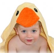 Yellow Duck Hooded Towel