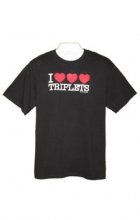 I Heart Triplets Mens T-Shirt
